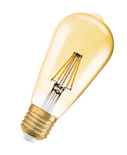 Edisonlampa Vintage LED Filament 6,5W E27 2-pack Osram